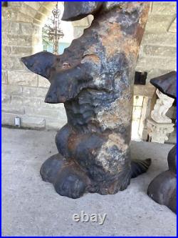 Pair Of Antique Cast Iron Scotty Dog Door Stops Great Patina And Details