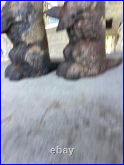 Pair Of Antique Cast Iron Scotty Dog Door Stops Great Patina And Details