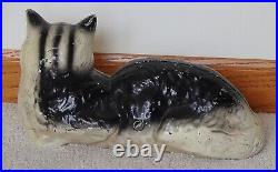 Pre-Owned Antique Very Heavy Cast Iron Kitty-Cat Doorstop