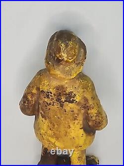 RARE 15in Antique c1910 Cast Iron Old Salt Fisherman Eastern Specialty Doorstop RARE 15in Antique c1910 Cast Iron Old Salt Fisherman Eastern Specialty Doorstop