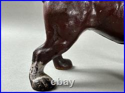 RARE 1930s ANTIQUE HUBLEY ENGLISH BULLDOG CAST IRON DOORSTOP