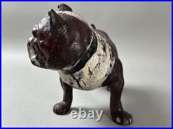RARE 1930s ANTIQUE HUBLEY ENGLISH BULLDOG CAST IRON DOORSTOP