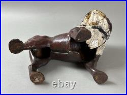 RARE 1930s ANTIQUE HUBLEY ENGLISH BULLDOG CAST IRON DOORSTOP