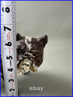 RARE 1930s ANTIQUE HUBLEY ENGLISH BULLDOG CAST IRON DOORSTOP