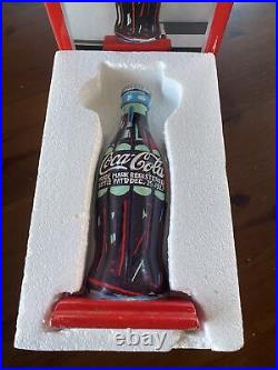 RARE 1997 Coca-Cola Coke Bottle cast iron doorstop 12 tall New In Box NIB