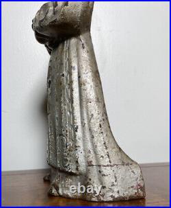 RARE Antique #1277 Victorian Woman Gypsy Peasant Cast Iron Figural Door Stop