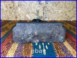 RARE Antique Cast Iron Figural Bacchus Doorstop 19th Century Cornucopia Handle