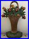 RARE_Antique_Hubley_Cast_Iron_Floral_Basket_of_Tulips_Doorstop_01_lfs