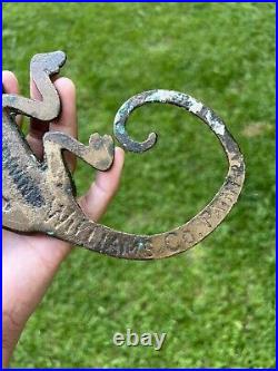 RARE Antique Sherwin Williams Paint & Varnish Chameleon Cast Iron Advertising