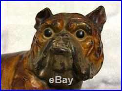 Rare Cast Iron Doorstop Hubley English Bulldog
