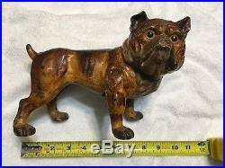 Rare Cast Iron Doorstop Hubley English Bulldog