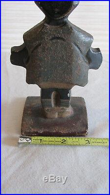RARE HUBLEY TOPSY African American GIRL Black CAST IRON TOY DOLL DOORSTOP OLD