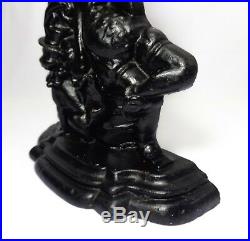 RARE LATE 19TH C 12 PUNCH & JUDY' (UK) CAST IRON DOOR STOP C. 1880, WithORIG PAINT