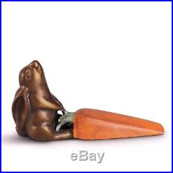 Rabbit With Carrot Doorstop Bunny Statue Door Stop Home Accent Hardware