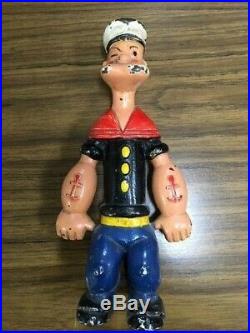 Rare 1929 Popeye The Sailor Man Cast Iron Doorstop by King Features