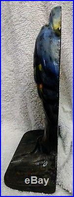 Rare Antique 1920s or 30s Cast Iron Heron Doorstop Albany Foundry #83
