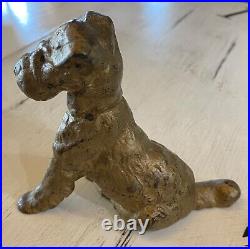 Rare Antique HUBLEY Iron WIRED HAIR FOX TERRIER Door Stop PAPERWEIGHT Bookend Rare Antique HUBLEY Iron WIRED HAIR FOX TERRIER Door Stop PAPERWEIGHT Bookend