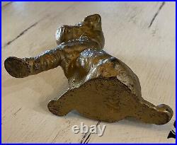 Rare Antique HUBLEY Iron WIRED HAIR FOX TERRIER Door Stop PAPERWEIGHT Bookend Rare Antique HUBLEY Iron WIRED HAIR FOX TERRIER Door Stop PAPERWEIGHT Bookend