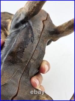 Rare Antique Hubley C 1915 Cast Iron Boston Terrier Door Stop Original Paint