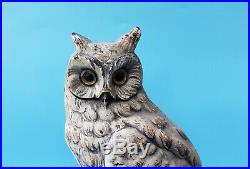Rare Antique Judd Cast Iron Snowy Owl Doorstop Original Paint Superb Condition