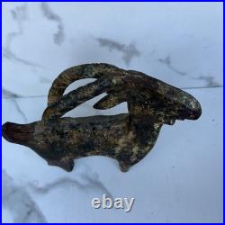 Rare Antique Vintage Cast Iron Billy Goat Ram Doorstop Door Stop Hubley Style