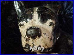 Rare Authentic Spencer Doorstop Boston Terrier Puppy French Bull Dog Cast Iron