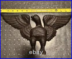 Rare Early Antique Cast Iron American Freedom Eagle Vintage Doorstop