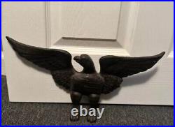 Rare Early Antique Cast Iron American Freedom Eagle Vintage Doorstop