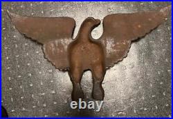 Rare Early Antique Cast Iron American Freedom Eagle Vintage Doorstop