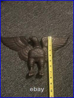 Rare Early Antique Cast Iron American Freedom Eagle Vintage Doorstop