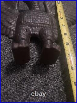 Rare Early Antique Cast Iron American Freedom Eagle Vintage Doorstop