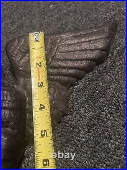 Rare Early Antique Cast Iron American Freedom Eagle Vintage Doorstop