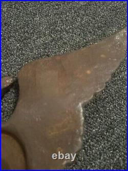 Rare Early Antique Cast Iron American Freedom Eagle Vintage Doorstop