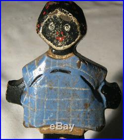 Rare Hubley 242 Topsy Black Girl Childs Room Cast Iron Statue Toy Doll Doorstop