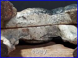 Rare Left Facing Antique Boston Terrier Cast Iron Door Stop