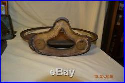 Rare Patinated Cast Iron Castle Speaker Front could be used as a Doorstop
