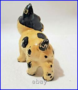 Rare Taylor Cook/Spencer BOSTON TERRIER CAST IRON DOG PAPERWEIGHT DOORSTOP