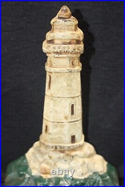 Rare Vintage Cast Lighthouse Doorstop Very Nice Plus and Excellen Paint 1280 Rare Vintage Cast Lighthouse Doorstop Very Nice Plus and Excellen Paint 1280