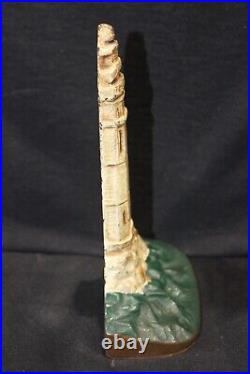 Rare Vintage Cast Lighthouse Doorstop Very Nice Plus and Excellen Paint 1280 Rare Vintage Cast Lighthouse Doorstop Very Nice Plus and Excellen Paint 1280