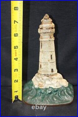 Rare Vintage Cast Lighthouse Doorstop Very Nice Plus and Excellen Paint 1280 Rare Vintage Cast Lighthouse Doorstop Very Nice Plus and Excellen Paint 1280