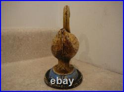 S25 Antique Cast Iron Swan Doorstop Paperweight National Foundry