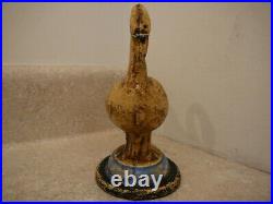 S25 Antique Cast Iron Swan Doorstop Paperweight National Foundry