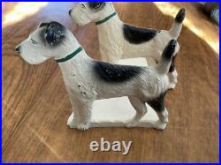 Set Of 2pc SPENCER FOUNDRY CAST IRON TERRIER DOG ART STATUE BOOKENDS/ DOORSTOP Set Of 2pc SPENCER FOUNDRY CAST IRON TERRIER DOG ART STATUE BOOKENDS/ DOORSTOP