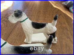 Set Of 2pc SPENCER FOUNDRY CAST IRON TERRIER DOG ART STATUE BOOKENDS/ DOORSTOP Set Of 2pc SPENCER FOUNDRY CAST IRON TERRIER DOG ART STATUE BOOKENDS/ DOORSTOP