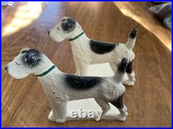 Set Of 2pc SPENCER FOUNDRY CAST IRON TERRIER DOG ART STATUE BOOKENDS/ DOORSTOP Set Of 2pc SPENCER FOUNDRY CAST IRON TERRIER DOG ART STATUE BOOKENDS/ DOORSTOP
