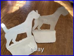 Set Of 2pc SPENCER FOUNDRY CAST IRON TERRIER DOG ART STATUE BOOKENDS/ DOORSTOP Set Of 2pc SPENCER FOUNDRY CAST IRON TERRIER DOG ART STATUE BOOKENDS/ DOORSTOP