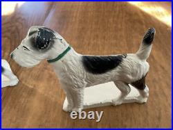 Set Of 2pc SPENCER FOUNDRY CAST IRON TERRIER DOG ART STATUE BOOKENDS/ DOORSTOP Set Of 2pc SPENCER FOUNDRY CAST IRON TERRIER DOG ART STATUE BOOKENDS/ DOORSTOP