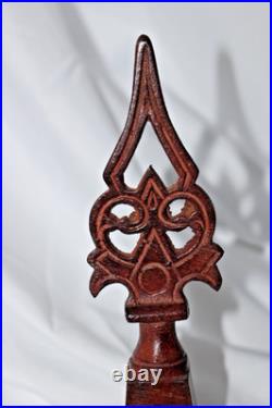 Set of 4 Different Fleur De Lis Cast Iron Door Stop Decorative Door Stop Wedge