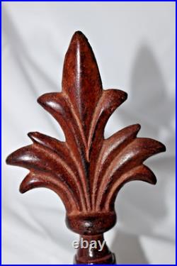 Set of 4 Different Fleur De Lis Cast Iron Door Stop Decorative Door Stop Wedge