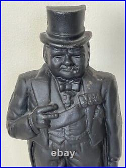 Sir Winston Churchill English Antique Iron Metal Doorstop Sculpture Old Uk Sir Winston Churchill English Antique Iron Metal Doorstop Sculpture Old Uk